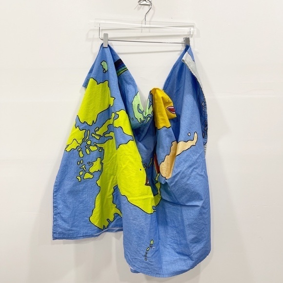 Kimsworld x Urban Outfitters Home World Map Tapestry New - Picture 6 of 8